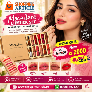 12 Pcs Mocallure Matte Liquid Lipstick Set | High-Pigment, Waterproof & Long-Lasting