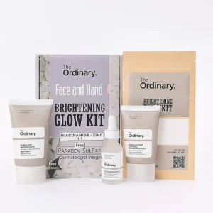 The Ordinary Face & Hand Brightening Glow Kit | Complete Whitening & Hydrating Skincare Set