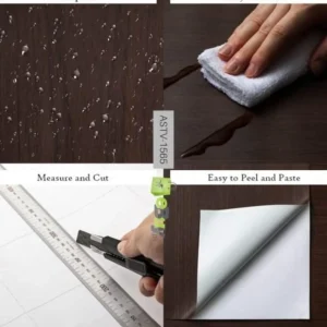 Self-Adhesive Wooden Sheet | Peel & Stick Wallpaper for Furniture Walls Kitchen Decor | YM500