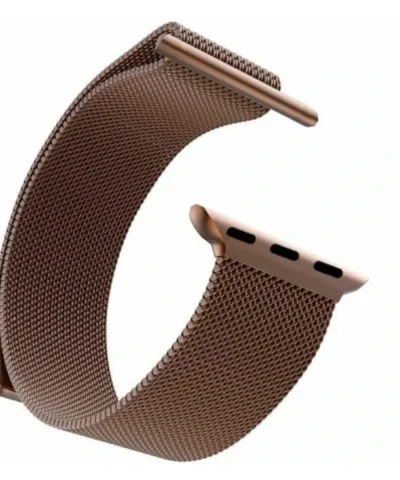 Coffee Color | Apple Watch Milanese Magnetic Loop Strap | Stainless Steel Band  | 42mm / 44mm / 45mm