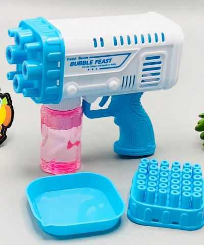 Bazooka Bubble Water Gun | Rechargeable Bubble Blaster Toy for Kids | Outdoor Fun