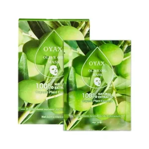 Pack of 2 | OYAX Olive Oil Facial Mask | Deep Moisturizing & Nourishing Sheet Mask