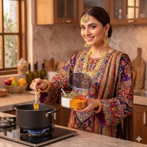 4 Compartments Spice Box | Masala Box for Kitchen | Plastic Spice Container | Leak Proof & Reusable for Nuts, Grain And Spices, Kitchen Organizers