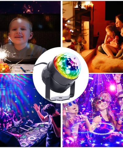 LED Disco Party Lights Crystal Magic Ball 3W RGB