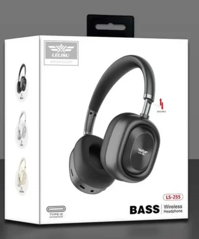 Lelisu LS-255 Bass Wireless Headphones | Bluetooth Over-Ear Headset with Type-C Interface