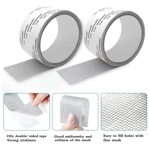 Mesh Roll Tape | Self-Adhesive Window Screen Repair Patch | 3M Anti-Insect Fiberglass