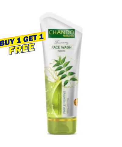 Face Wash | Chando Naturals Neem Pimple Fighting Face Wash 100ml Daily Cleanser for Oily and Acne-Prone Skin