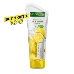 Face Wash | Chando Naturals Lemon Oil Control Face Wash 100ml Gentle Cleanser for Oily and Combination Skin