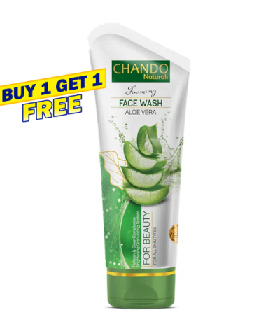 Face Wash | Chando Naturals Aloe Vera Beauty Face Wash 100ml Gentle Hydrating Cleanser for Sensitive Skin