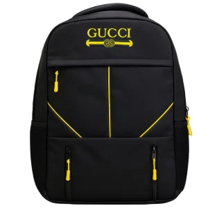 Multi-Functional Travel Backpack | Business Daypack with Laptop Compartment | Black & Yellow
