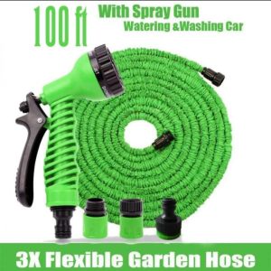 Magic Expandable Hose Pipe 100FT Flexible Lightweight Garden Hose with Multi-Spray Gun for Car Wash