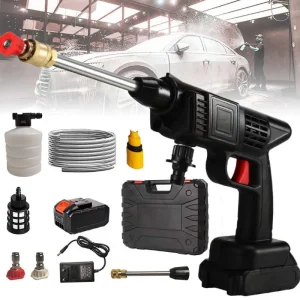 Automatic Cordless Car Wash Spray Gun 48V Pakistan | Wireless High Pressure Foam Jet Washer