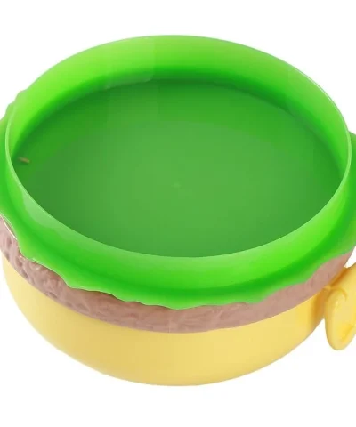 Hamburger Shaped Kids Lunch Box  | Portable Multi-Layer Food Container for School & Travel