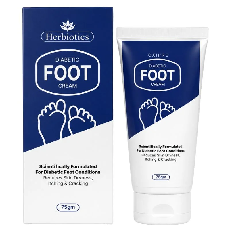 Herbiotics Oxipro Diabetic Foot Cream | Intensive Moisturizing Cream for Dry, Cracked & Itchy Feet | 75g - Image 2