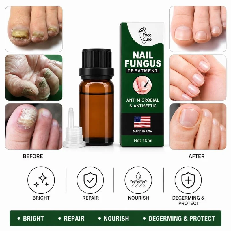 Fast Nail Fungus Treatment Serum | Nail Repair Essence for Fingernails & Toenails | Natural Nail Care Formula