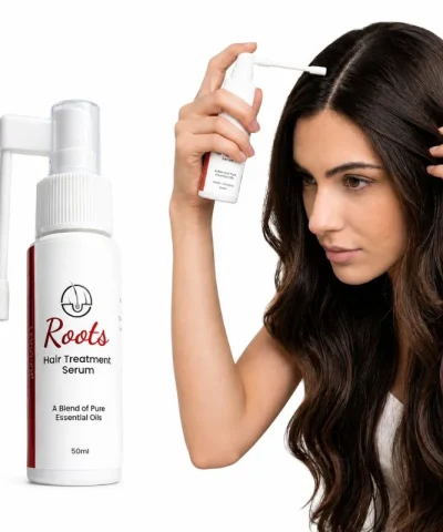 Roots Hair Treatment Serum | Nourishing Hair Growth Serum for Men & Women | Smooth, Shiny & Frizz-Free Hair | 50ml