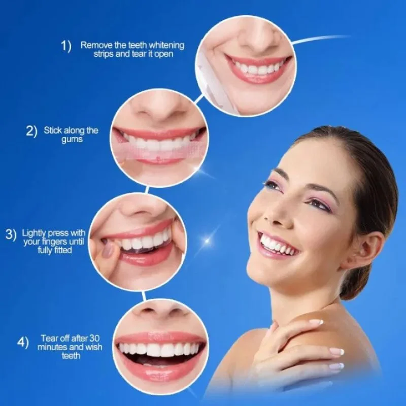 Gegemoon 5D Teeth Whitening Strips | Professional 5-Day Whitening Kit | Enamel Safe Teeth Whitening Strips | Deep Stain Removal | Mint Flavor | 7 Pairs - Image 6