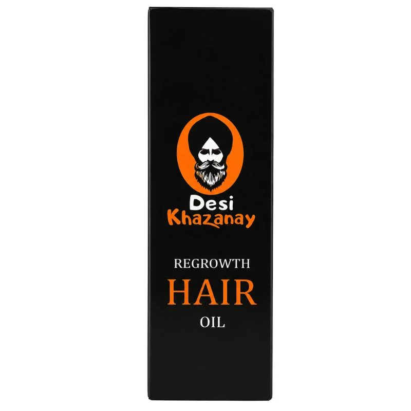 Desi Khazanay Regrowth Hair Oil | Herbal Hair Growth Oil with 25+ Herbs, Cold-Pressed Oils & Essential Oils | Scalp Nourishment & Hair Care | For Men & Women - Image 2