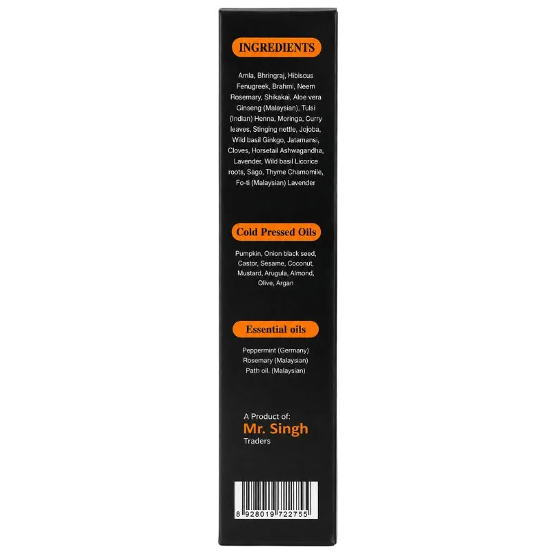 Desi Khazanay Regrowth Hair Oil | Herbal Hair Growth Oil with 25+ Herbs, Cold-Pressed Oils & Essential Oils | Scalp Nourishment & Hair Care | For Men & Women - Image 5
