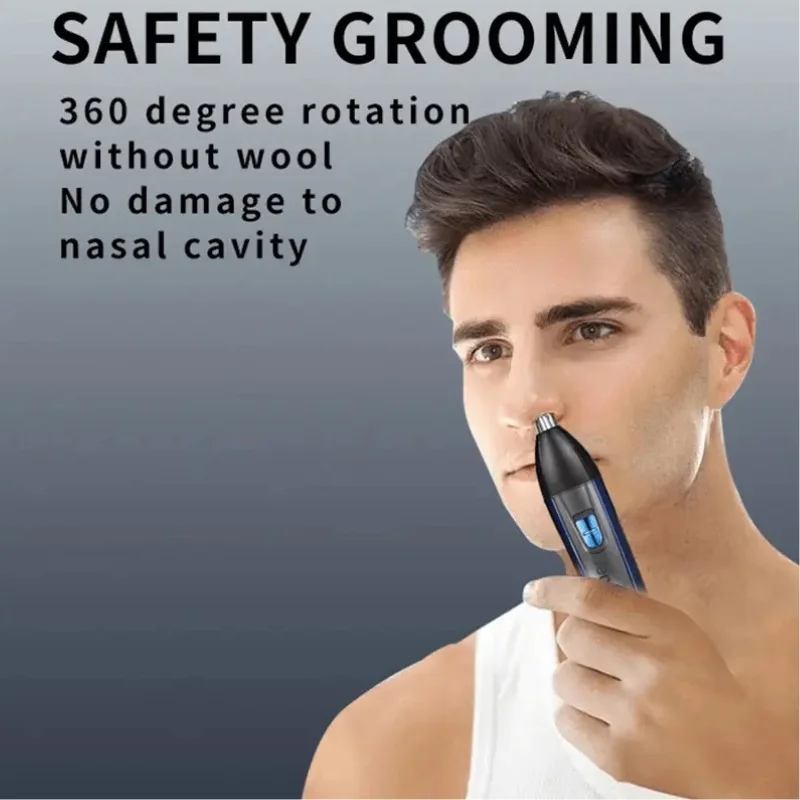Kemei USB Electric Hair Clipper | Model KM-5560 | Rechargeable Hair Trimmer with Nose Trimmer Attachment | Professional Grooming Kit - Image 4