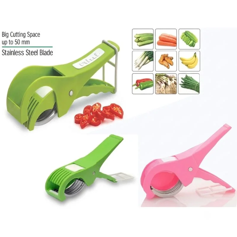 5 Blade Vegetable & Fruit Cutter and Slicer | Multipurpose Vegetable Chopper & Fruit Slicer | Kitchen Cutter with 5 Stainless Steel Blades | Multiple Colors - Image 5