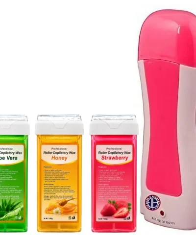 Refill Hair Removal Wax Roller | Roll-On Wax Refill for Body & Facial Hair Removal | Depilatory Wax Cartridge for Legs, Arms & Body | Random Flavor