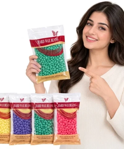 Hard Wax Beans  | Painless Hair Removal Wax Beads for Body & Facial Hair | Random flavour | 100g