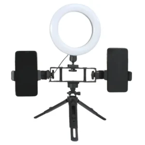 6-Inch Multi-Position Fill Light | Selfie Ring Light with Tripod Stand & Phone Holder | 3 Color Modes | USB Powered | Multicolor