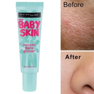 Maybelline Baby Skin Instant Pore Eraser Primer | Matte & Poreless Makeup Primer | Lightweight Pore-Blurring Formula | 22 ml