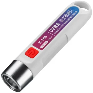 UV Currency Checker Rechargeable Light |  K-206 365nm | Portable UV Torch for Banknote Security Features, Fluorescent Detection & Inspection